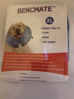 XL Blue Inflatable Dog Recovery Collar (40)